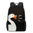 thumbnail image 2 of CHAO Mochilas escolares con diseño romántico de pareja de gansos y puesta de sol para niños y niñas, mochilas para estudiantes de primaria, mochilas para niños y adolescentes, mochilas de gran capacid, 2 of 5