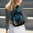 thumbnail image 6 of Yiaed Cool Blue Light Wolf Print Backpack, Premium Laptop Backpack, Travel Backpack for Women, Lightweight Backpacks, Comfortable Back Pack-Medium, 6 of 7