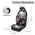 thumbnail image 6 of Uourmeti Polyester Fabric Vehicle Seat Covers for Auto, Interior Decor Elastic Car Seat Covers, Patriotic Bald Eagle Print, 6 of 11