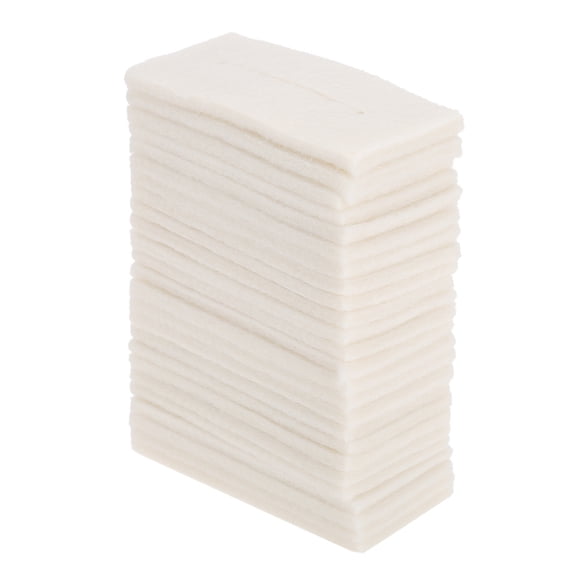 NFTIGB Hairdressing Heat Insulation Mat, Heat Resistant Wool Foam Pad for Digital Perm, Professional Hair Salon Accessory, 25 Pcs, 4.65 x 2.28 inches / 11.8 x 5.8 cm