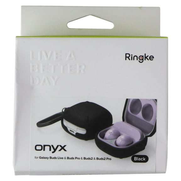 Ringke Onyx Series Case for Galaxy Buds Live/Buds Pro/Buds2/Buds2 Pro - Black