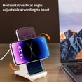 thumbnail image 5 of Multifunctional 15W Wireless Charger Stand, Portable Bluetooth Speaker, Desktop Audio, Adjustable Angle, for Phones Tablets, 360° Panoramic Sound, Charging and Stand 2 in 1, 5 of 9