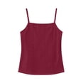 thumbnail image 5 of fatyb Women's Eyelet Tank Tops Lace V Neck Spaghetti Strap Sleeveless Cami Shirts for Beach Vacation, 5 of 7