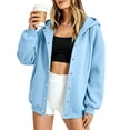 thumbnail image 5 of Luvrsol Sweatshirt for Women Long Sleeve Zip Up Hoodie Casual Daily Wear Athletic Jacket with Pockets S-2XL, 5 of 5