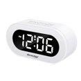 thumbnail image 1 of REACHER Small LED Digital Alarm Clock with Snooze, Simple to Operate, Full Range Brightness Dimmer, Adjustable Alarm Volume, Outlet Powered Compact Clock for Bedrooms, Bedside, Desk, Shelf, 1 of 7