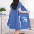 thumbnail image 6 of Vetsdori Womens Lightweight Robes Short Length Cotton Nightgowns Strap Loungewear Warm Cozy Casual Bathrobe for Ladies, 6 of 8