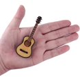 thumbnail image 2 of Guitare Miniature en Bois avec Support et Étui Mini Instrum Musical, 2 of 4