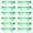 Green, variant on Bison Life Clear Safety Glasses, Pack of 12, ANSI Z87.1 Scratch & Impact Resistant, Polycarbonate Lens, One Size, Wrap Around Eyewear