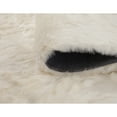 thumbnail image 5 of Ivory Faux Fur Area Rug 8x10 69156, 5 of 5