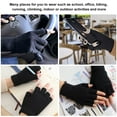 thumbnail image 3 of yingyy 2a Set Of 2 Polyester Unisex Half Finger Gloves Easy To Wear Soft And Comfortable Knit Easy To Clean 1Set, 3 of 6