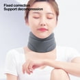 thumbnail image 4 of GROFRY Neck Brace Ergonomic Design Breathable Cozy Health Care Protective Bracket Pressure Relief Adjustable Fixing And Support Cervical Spine Orthotics Home Physiotherapy,Dark Gray, 4 of 8