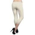 thumbnail image 3 of Vivian's Fashions Capri Leggings - Cotton, Lace (Misses and Misses Plus Sizes), 3 of 4