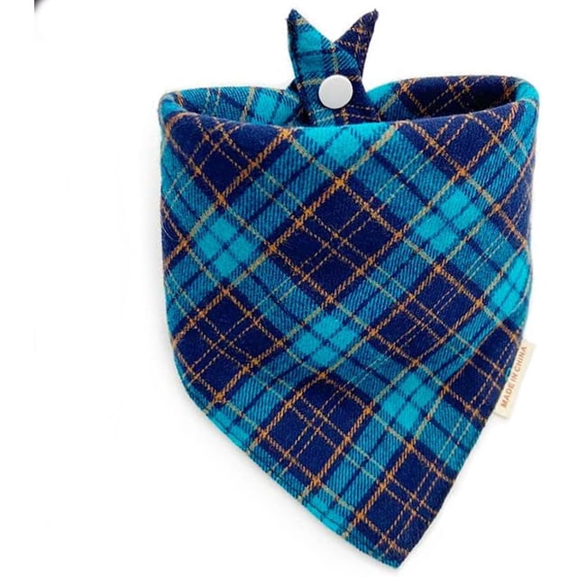Bandana pour Chien (Carreaux Lagon de Minuit S)