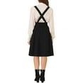 thumbnail image 4 of INSPIRE CHICWomen's Cute Suspender Skirt High Waist Overall Corset Skater Short Mini Skirt L Black, 4 of 6