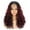 BlackRed-1BBUG, variant on More Beautiful Short Bohemian Box Braided Bob Wig with Brown Highlights, Full Lace Wig with Loose Curly Ends for Black Women