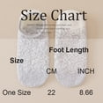 thumbnail image 4 of Fabrcox Fuzzy Slipper Socks, Unisex Thicken Plush Non Slip Winter Warm Casual Indoor Loungewear Floor Socks for Home Sleeping (Blue), 4 of 4