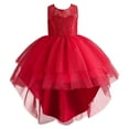 thumbnail image 1 of toraway Robes pour Enfants 7-8 Robe d'Été Sans Manches pour Fillettes Robe Princesse à Fleurs Robe de Performance 4-5 Ans, 1 of 4