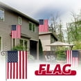 thumbnail image 4 of 2pcs American Flag Garden Flags Embroidered - 12"x18", Deluxe Embroidered Stars and Sewn Stripes USA Garden Flags,Patriotic Decorative Yard Flags for Garden and Home, 210D Nylon, 4 of 5