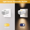 thumbnail image 5 of Amaopus 6 Pack LED Night Light Plug Into Wall, Soft White, Dusk to Dawn Sensor, Dimmable Night Lights for Kitchen, Hallway, Bedroom, Stairs, Non-Dimmable, 5 of 7