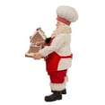 thumbnail image 5 of Kurt Adler Fabriche Christmas Figurine, Chef Santa with Gingerbread Train, 11in, 5 of 5