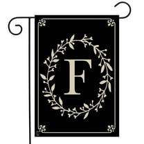 Briarwood Lane Classic Monogram Letter F Garden Flag