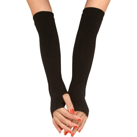 Zhengup Women's Arm Warmers Long Fingerless Gloves
