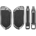 thumbnail image 2 of Key Fob Cover Compatible with Kia Sportage 2025-2026 Telluride K4 K5 Carnival Sorento EV5 EV6 EV9 Keychain Case Holder Protector,Keychain-A-Black, 2 of 8