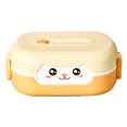 thumbnail image 1 of 700ml Double Insulation Microwaveable Toddler Lunch Box Cute 3D Cartoon Food Container, 1 of 8