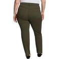 thumbnail image 6 of Gloria Vanderbilt Women’s Amanda Classic 5-Pocket Stretch Denim Jeans, Natural Waist, Tapered Leg (Green, 4 Average), 6 of 6