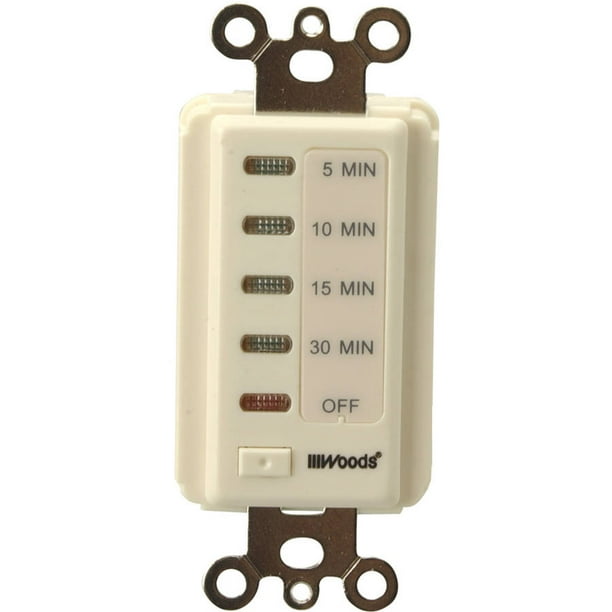 Woods 59726 InWall Digital 5101530Minute Countdown Timer, Ivory