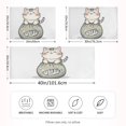 thumbnail image 2 of Yayeee Pillowcase Queen Size Set of 2 Satin Wrinkle Resistant Pillow Case, Green Cute Cat, 2 of 7