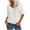 White, variant on Women's Classic Basic Tee Round Neck Short Sleeve Solid Color Casual Shirt Comfortable Versatile Wardrobe Staple