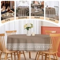 thumbnail image 5 of Round Tablecloth Brown White Greek Key Pattern Waterproof Oil Proof Polyester Table Cloth Cover Decor for Home Dining Outdoor,Patio,Parties, 54" Dia. Geometric Modern, 5 of 9