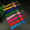 thumbnail image 6 of HOOUN 2PCS Lucky Braided Chinese Knot Tassel String Pendant Bag Car Home Decoration-3, 6 of 9