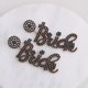 thumbnail image 1 of Nuevos pendientes de moda con diseño de cuentas y letras geométricas para mujer Temp, E1522B Negro, 1 of 5
