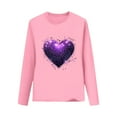 thumbnail image 2 of Blusas y camisas de manga larga con cuello redondo CUHK Top estampado de cuello redondo para primavera y verano Jersey informal Camisa básica de manga larga para niños y niñas Blusa de poliéster para, 2 of 6