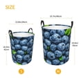 thumbnail image 3 of Daiia Fresh Blueberries Round Laundry Basket with Handles Thickened Waterproof Circular hamper,Dirty Clothes Storage Basket for Bedroom,Bathroom,College Dorm-Small, 3 of 6