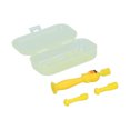thumbnail image 3 of Cepillo de dientes de silicona para niños con dibujos animados, suave, para el cuidado bucal de niños de 6 a 12 meses, amarillo, 3 of 14