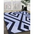 thumbnail image 3 of Ahgly Company Machine Washable Indoor Rectangle Transitional Blue Area Rugs, 8' x 10', 3 of 7