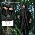 thumbnail image 3 of SaphiRose Hooded Rain Poncho Waterproof Raincoat Jacket for Adults, 3 of 6