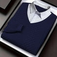 thumbnail image 5 of Maean Mens Fashion Sweaters Cable Knit Long Sleeve Pullover Tops Casual Business Spring Clothes for Men, 5 of 7