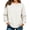 White1, variant on Vrorvz Womens Sweatshirt Crew Neck Long Sleeve Tops Solid Color Loose Casual Sweatshirts Pullover Top