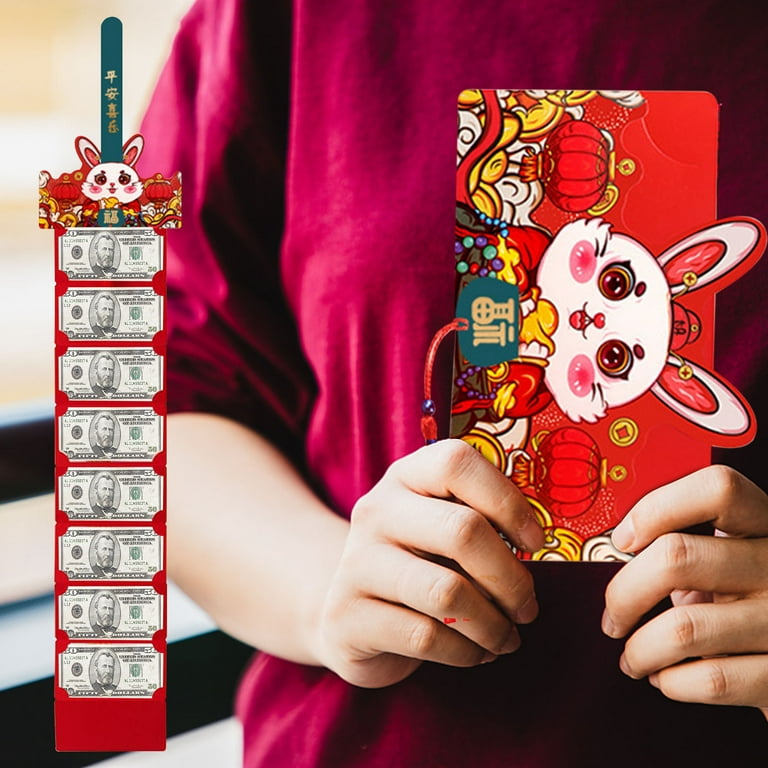 Ozmmyan 2023 Chinese New Year Traditional Gifts Fold Red Envelope