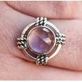 thumbnail image 2 of Navya Craft Rose Quartz Checker Round 925 Sterling Silver Handmade Women Statement Ring Size 4.0, 2 of 7