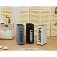 thumbnail image 5 of DOKEHOM 25-Inches Slim Laundry Basket on Wheels, Collapsible Rolling Laundry Hamper, Foldable Narrow Corner Clothes Storage Bins (Beige), 5 of 9