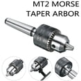 thumbnail image 1 of 5/64 To 1/2 MT2 Mini Lathe Drill Chuck JT (Jacobs Taper) #33 With Key MT2 Arbor, 1 of 8