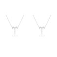 thumbnail image 2 of Collar Ins sweethay Doce Signo del Zodíaco Retro Aries Plata 2Conjunto, 2 of 6