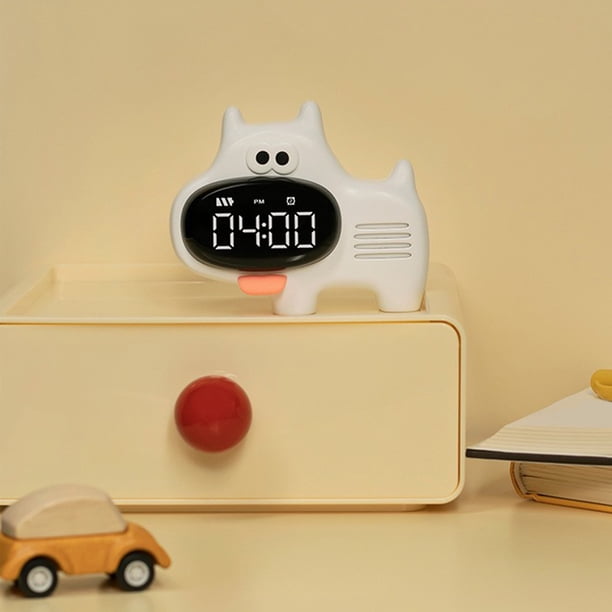 Reloj electrónico digital con pantalla LED, reloj electrónico estéreo con pantalla digital, despertador con función de repetición, conmutación de 12/24 h, reloj despertador digital con cuenta regresiv