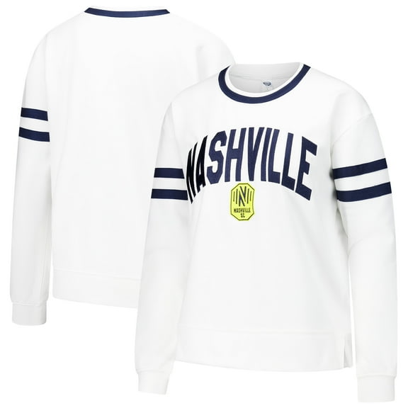 Women's Concepts Sport White Nashville SC Borough Long Sleeve Top