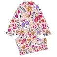 thumbnail image 5 of Afdoent Girls Pajamas Set Halloween Skeleton Print Sleepwear Long Sleeve Jammies Button-Down Nightwear Loungewear Comfortable For Kids Holiday 5-6 Years, 5 of 5
